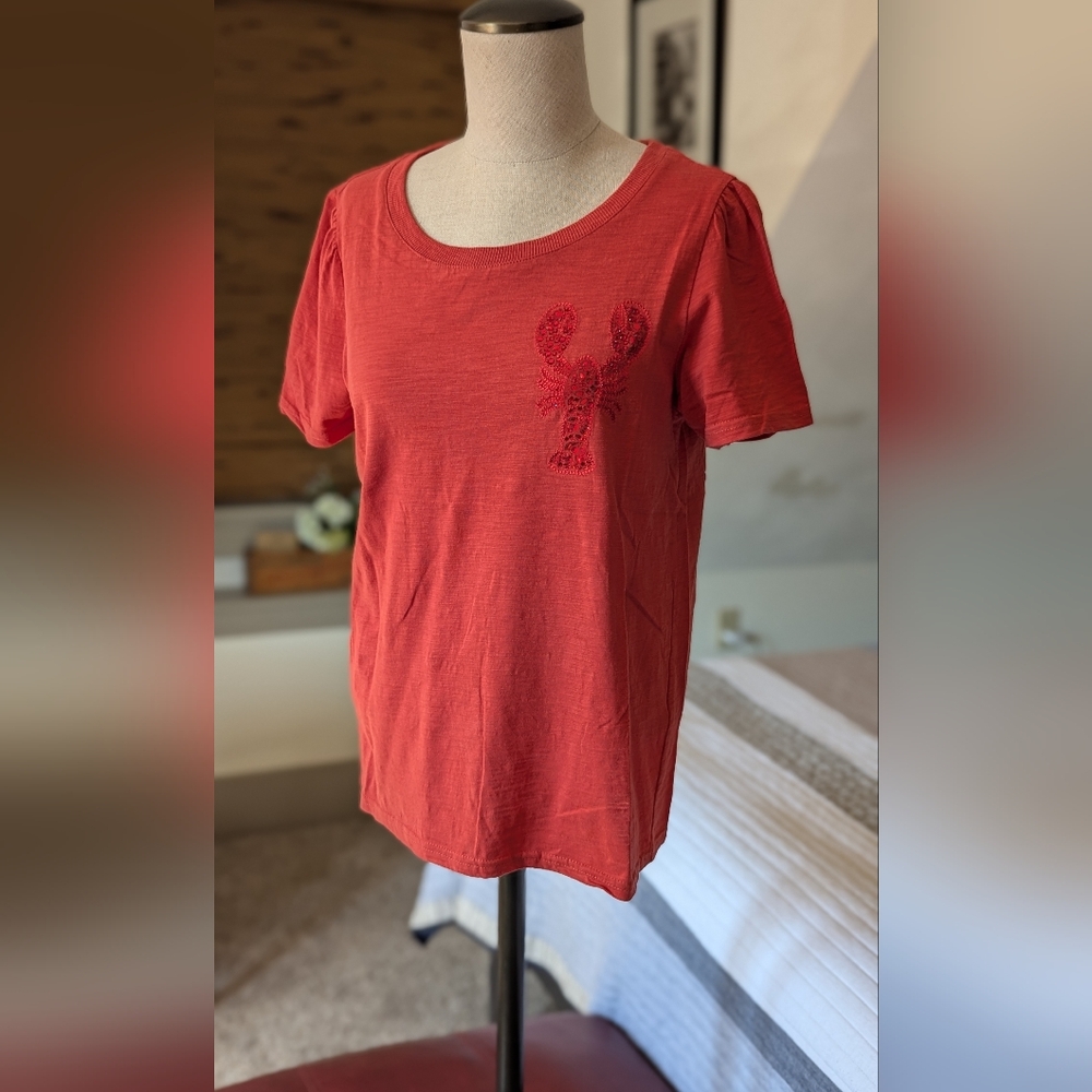 T-shirt with Lobster Bling